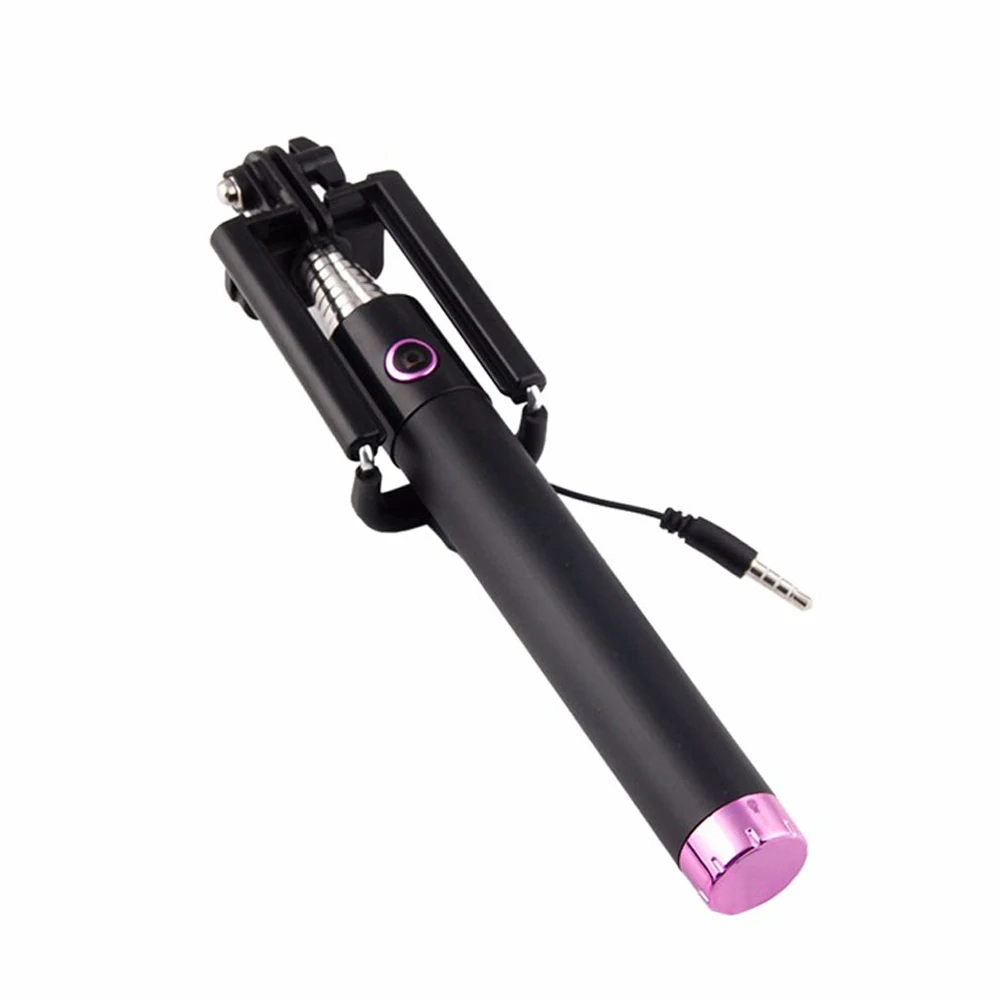 

Mini Retractable Handheld Monopod Wired Selfie Stick