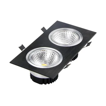 

10pcs 10w Double Head Cree Led Square Led Downlight 10w Led Cob Recessed Ceiling Down Light Lamp For Home