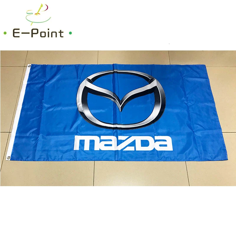 Японский Автомобильный флаг Mazda размер 2 фута * 3 (60*90 см) 5 футов (90*150 рождественские