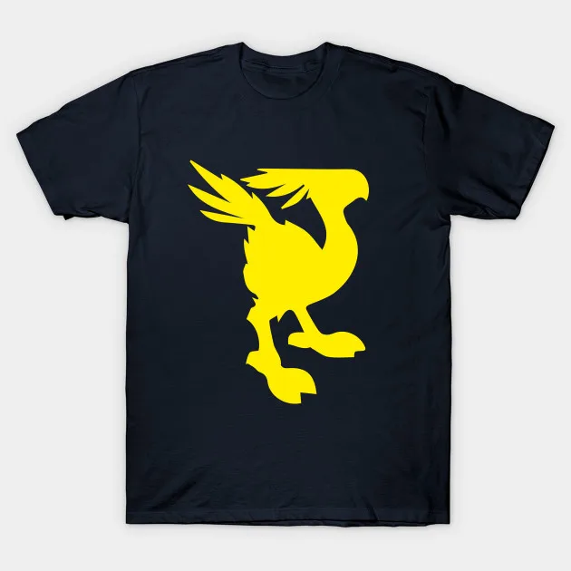 Мужская футболка минималистский Chocobo Final Fantasy 7 Футболка женская | одежда
