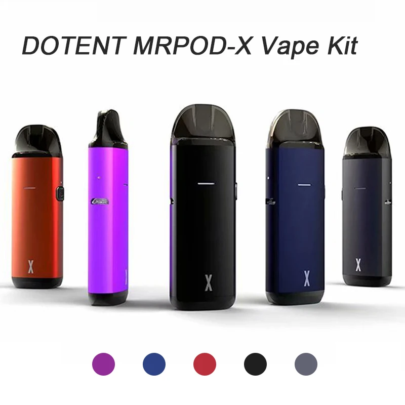 Горячая XD-Mrpod X электронная сигарета стартовый набор 750 мАч 2 мл стручок Vape картридж 1.0Ohm сменные катушки ручка