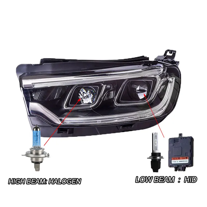 HID Автомобильный Стайлинг светодиодный HID Rio светодиодный корпус передней фары для Citroen C3-XR фары- Citroen C3-XR фары Биксеноновые линзы ближнего света - Цвет: HID