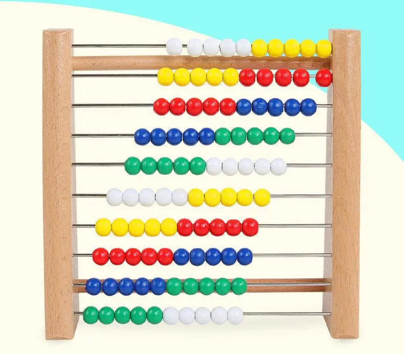 Деревянные Abacus детские математические игрушки Математика расчет рамка деревянная игрушка Раннее Обучение Монтессори Развивающие игрушки для детей