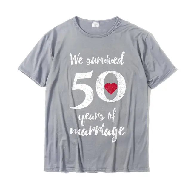 50th Wedding Anniversary T-Shirt Funny Gift For Couples Camisas Hombre  Normal Tshirts Special Cotton Men Tops T Shirt Funny - AliExpress