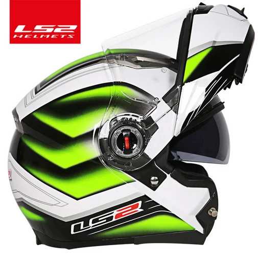 LS2 FF370 флип-ап мото rcycle шлем модульный с двойным шлемом стекло черный Солнечный козырек capacetes para мото гоночный шлем jet - Цвет: 16