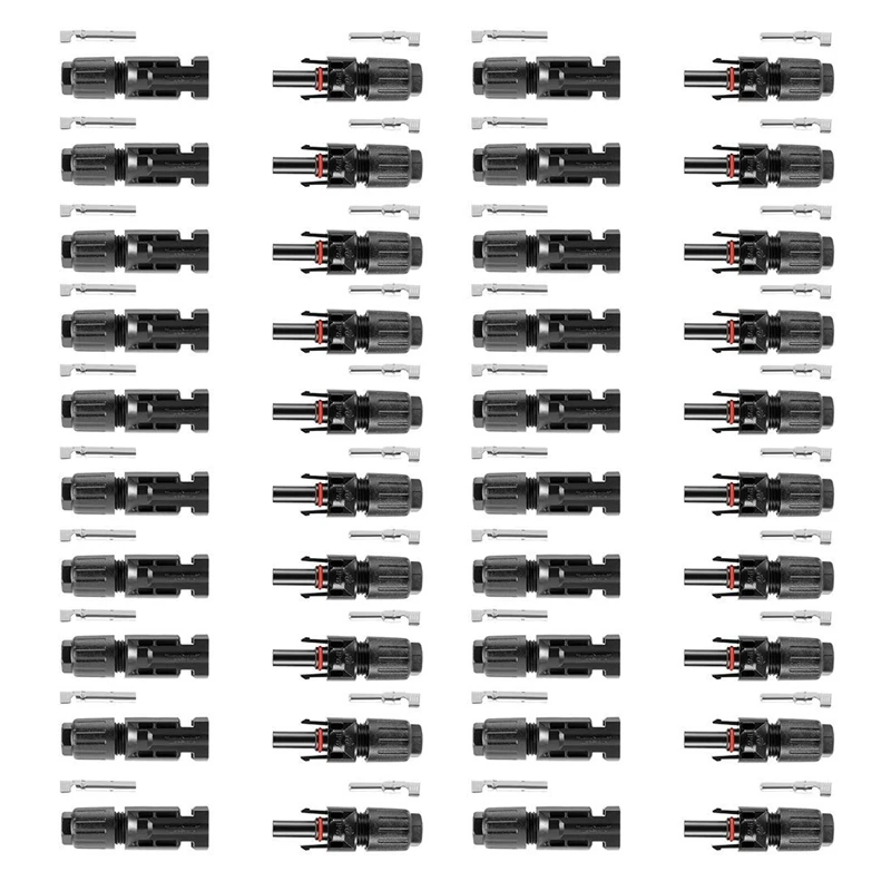 

20 Pair Male / Female Solar Panel Cable Connector for Better Waterproof Effect