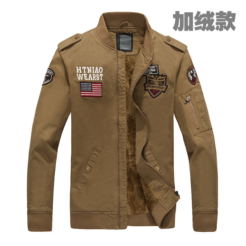 

Spring And Autumn Army Tooling Jacket Men's Brushed 2015 New Style Men'S Wear Air Force One Coat Casual Jacket Men's