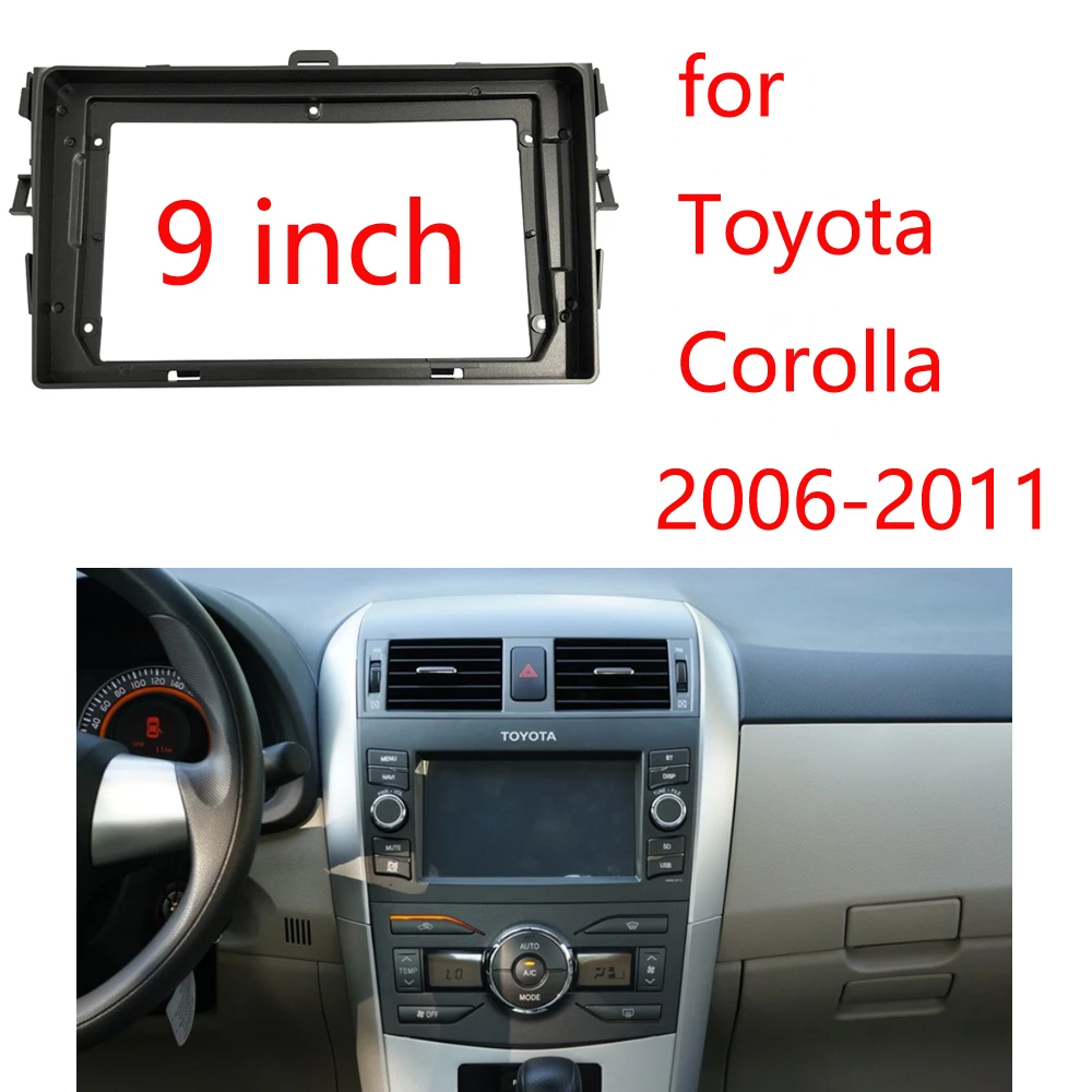 Рамка для автомагнитолы BYNCG 9 дюймов Toyota Corolla 2006-2011 | Автомобили и мотоциклы