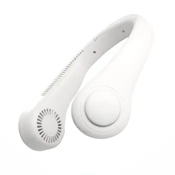 

Outdoor Perforated Leafless Hanging Neck Fan Lazy Mini Usb Outdoor Sports Fan Three Gear Wind Speed Regulation