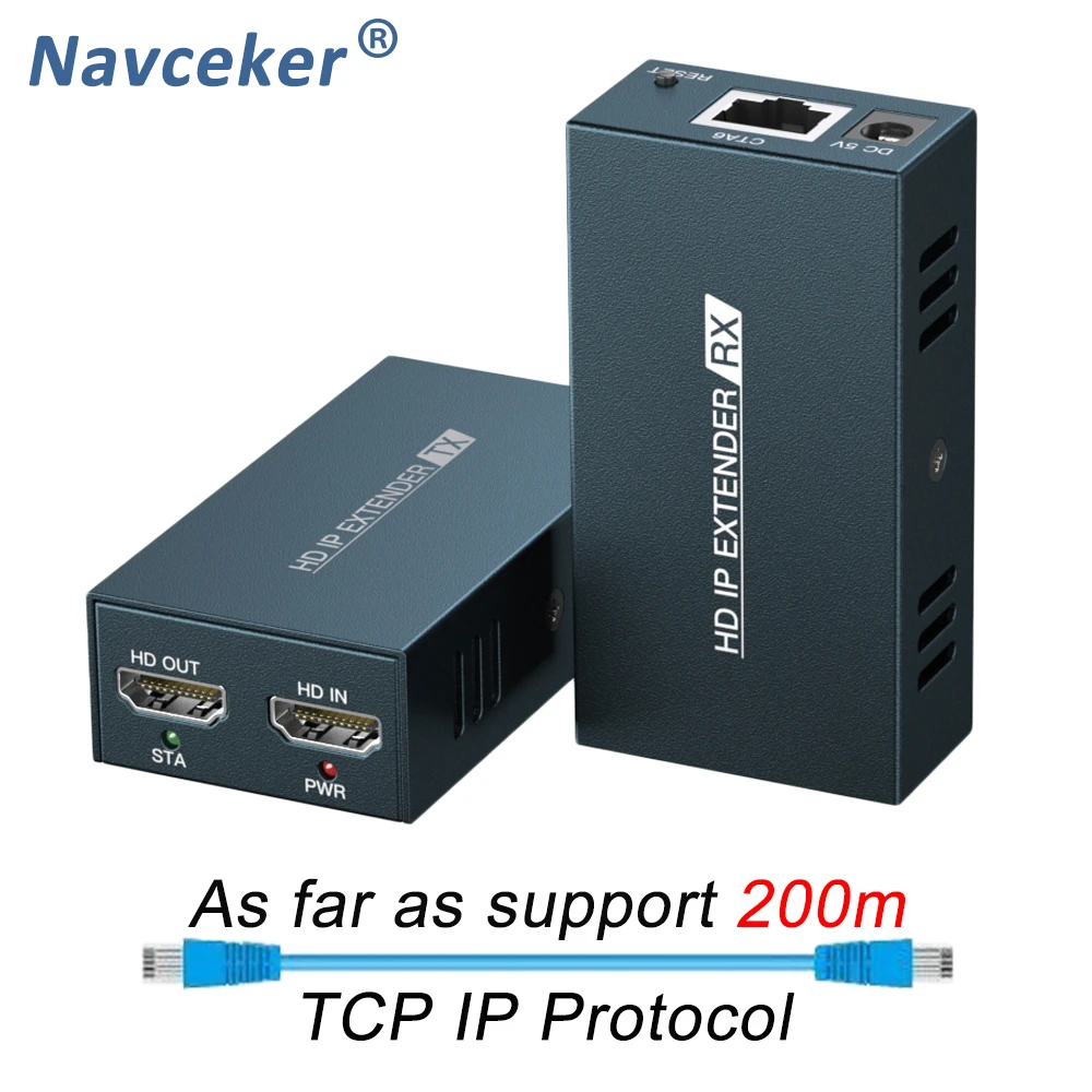 2022 ZY-DT236 RJ45 HDMI удлинитель IP по UTP/STP CAT5 CAT5e CAT6 1080 локальная сеть 200m Ethernet | Электроника
