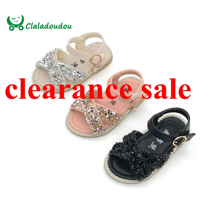 11.5-15.5cm Baby Bling Shoes Girl Baby Sandals Infant Sequin Rhinestone Summer Sandals Kid Girls Princess Party Dress Shoe For kids shoes,kids sandals,baby sandals,sandals and clogs