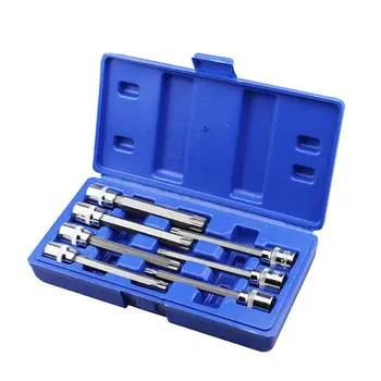 

7Pcs Socket Wrench Alloy steel Chrome-plate Long M4-M10 Replacement Set