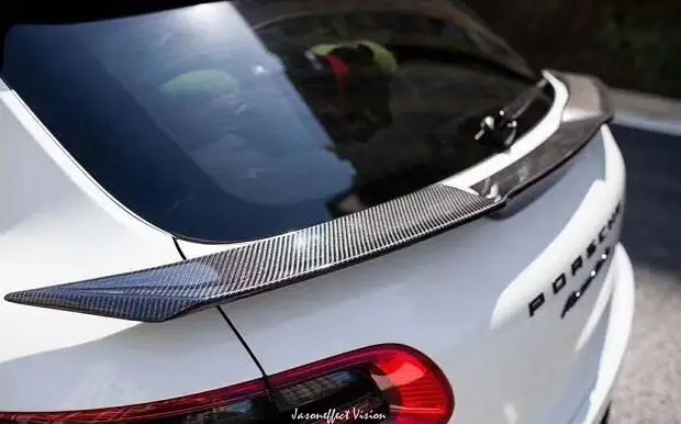 Carbon Fiber Rear Window Center Spoiler for- Porche Macan Macan S HM Style