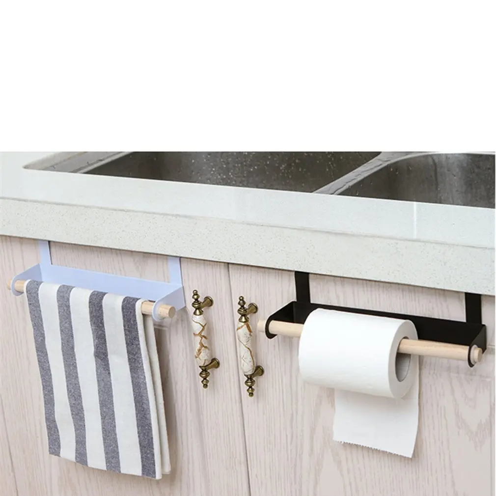 Toilet Paper Holders Kitchen Paper Roll Holder Towel Hanger Rack Bar Cabinet Rag Shelf tissue towel Wc Bathroom accessories