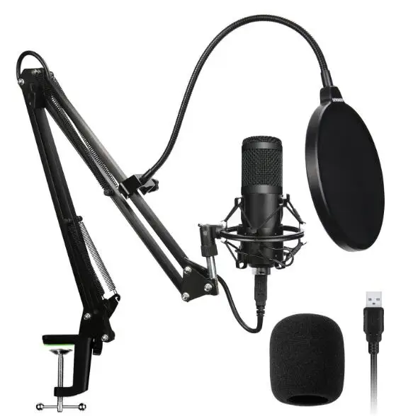 USB микрофон в комплекте 192 кГц/24 бит Профессиональный Podcast конденсаторный микрофон для ПК ноутбука караоке Youtube студийная запись Mikrofon