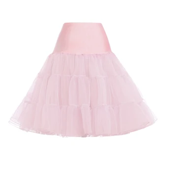 

Women's Solid Color Boneless Skirt Rock Ball Skirt Fluffy Tutu Skirt Skirt for Retro Prom Dresses