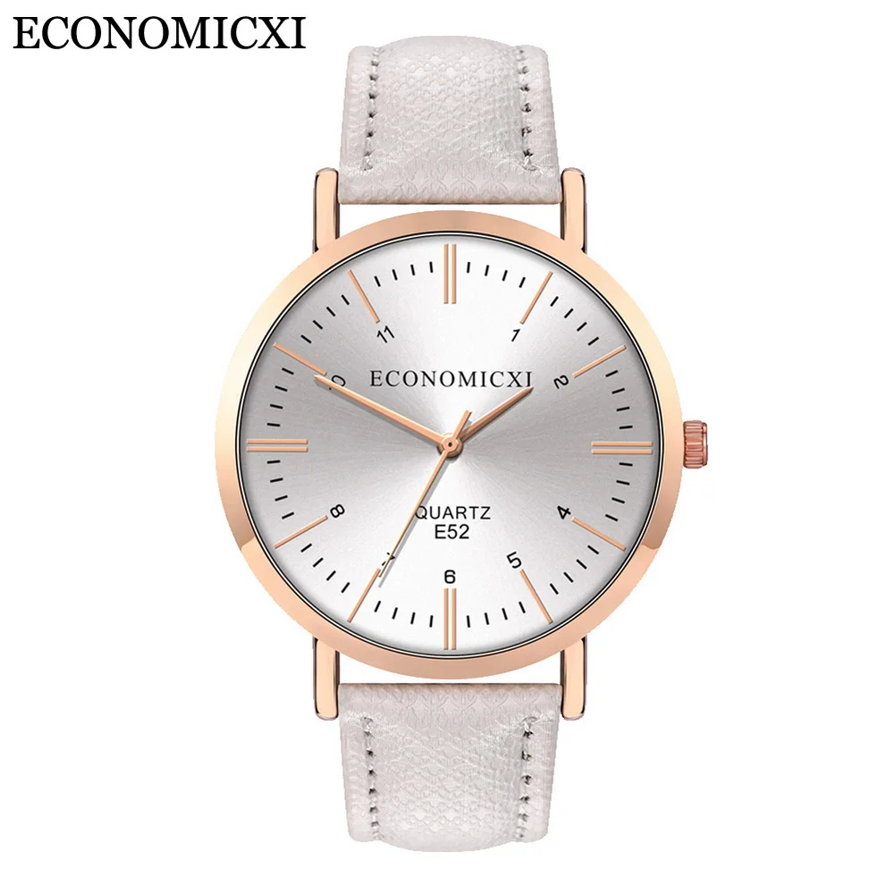 

Women's Wristwatch Causal Analog Quartz Watch Round Dial with PU Leather Strap Band LL@17