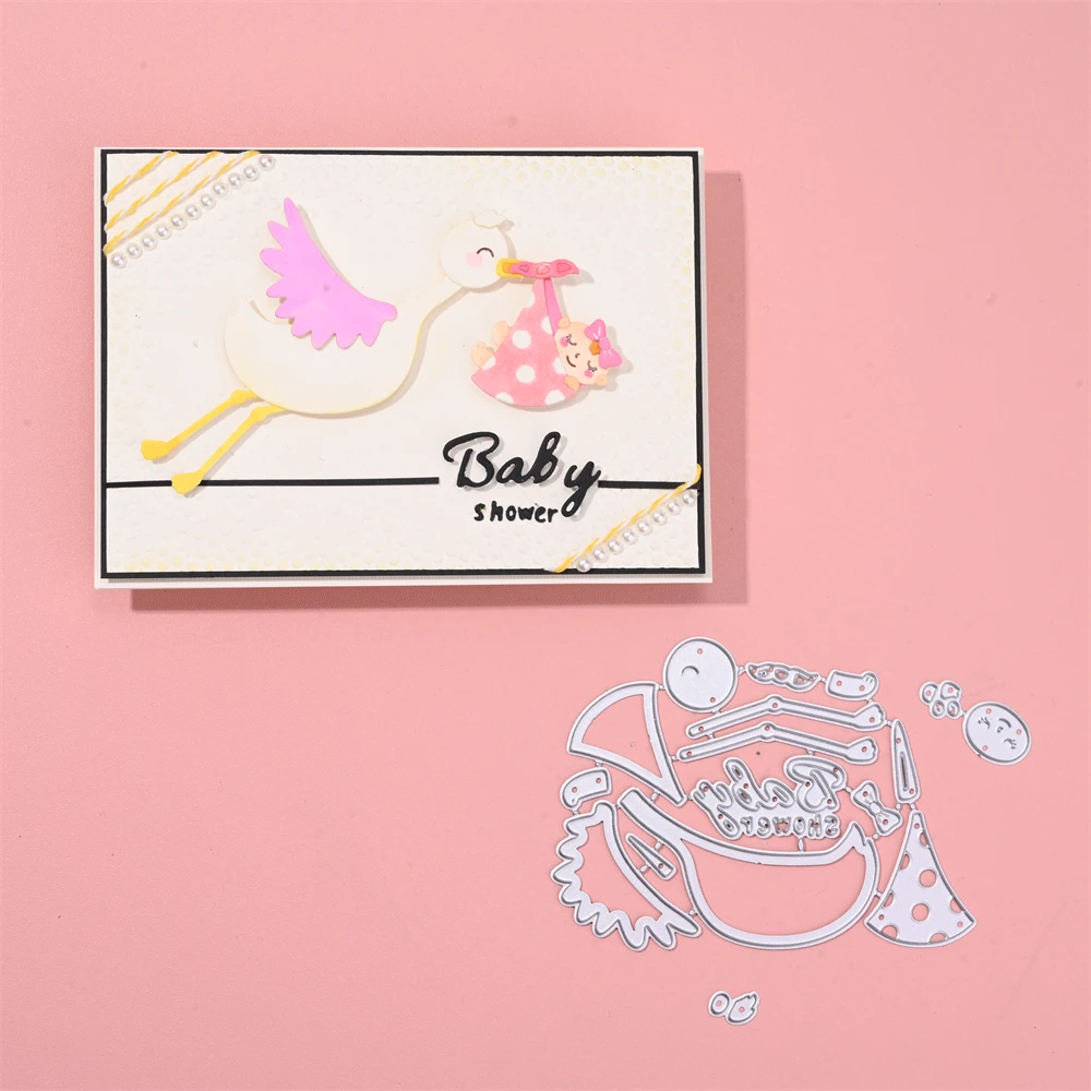 Inlovearts Bird Metal Cutting Muore Gabbiano Baby Diy Scrapbooking Carbon Craft Die Photo Invito Cards Decorazione Stencil Nuovo