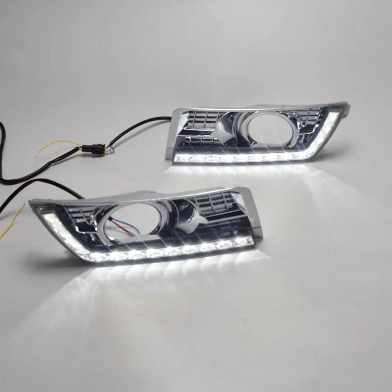 DRL LED Daytime Running Light for Cadillac SRX II 2010 2011 2012 2013 2014 2015 2016 Fog Lights Signal Lamps or 3 color | Автомобили и