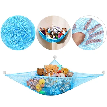 

2020 Useful Large Children Room Deluxe Pet Organize Corner Stuffed Animals Toys Organize Storage Toys Hammock Net
