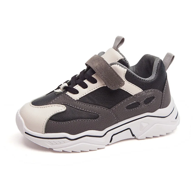 

ULKNN Kids Sports Shoes New Boys And Girls Breathable Color Matching Fashion Non-slip Student Casual Shoes Running Shoes