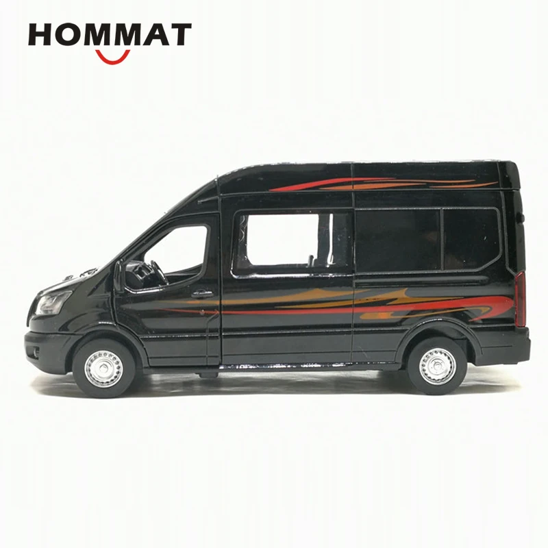 HOMMAT Масштаб 1:35 модель автомобиля Ford Transit MPV Van литой и игрушечный автомобиль из
