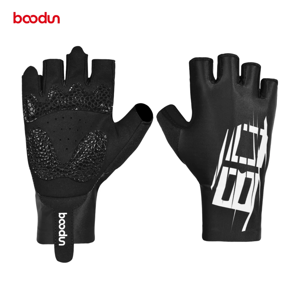boodun Outdoor Half finger cycling gloves high-elastic Lycra Silicone non-slip palm riding moto men's tactical gloves fishing 59