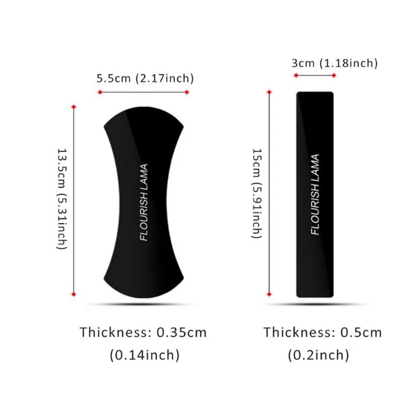 2 шт./лот, волшебный лама, нано резиновый коврик, держатель для мобильного телефона, без следов, автомобильные наборы, Автомобильный кронштейн, стручки, липкий гелевый коврик, универсальная наклейка - Название цвета: Черный