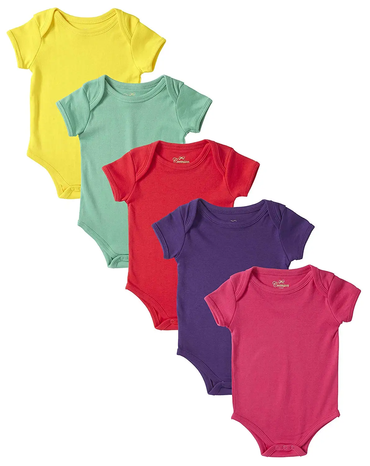 Cena Unisex Baby Cotton 5 Pack body z krótkim rękawem jednoczęściowe Creeper