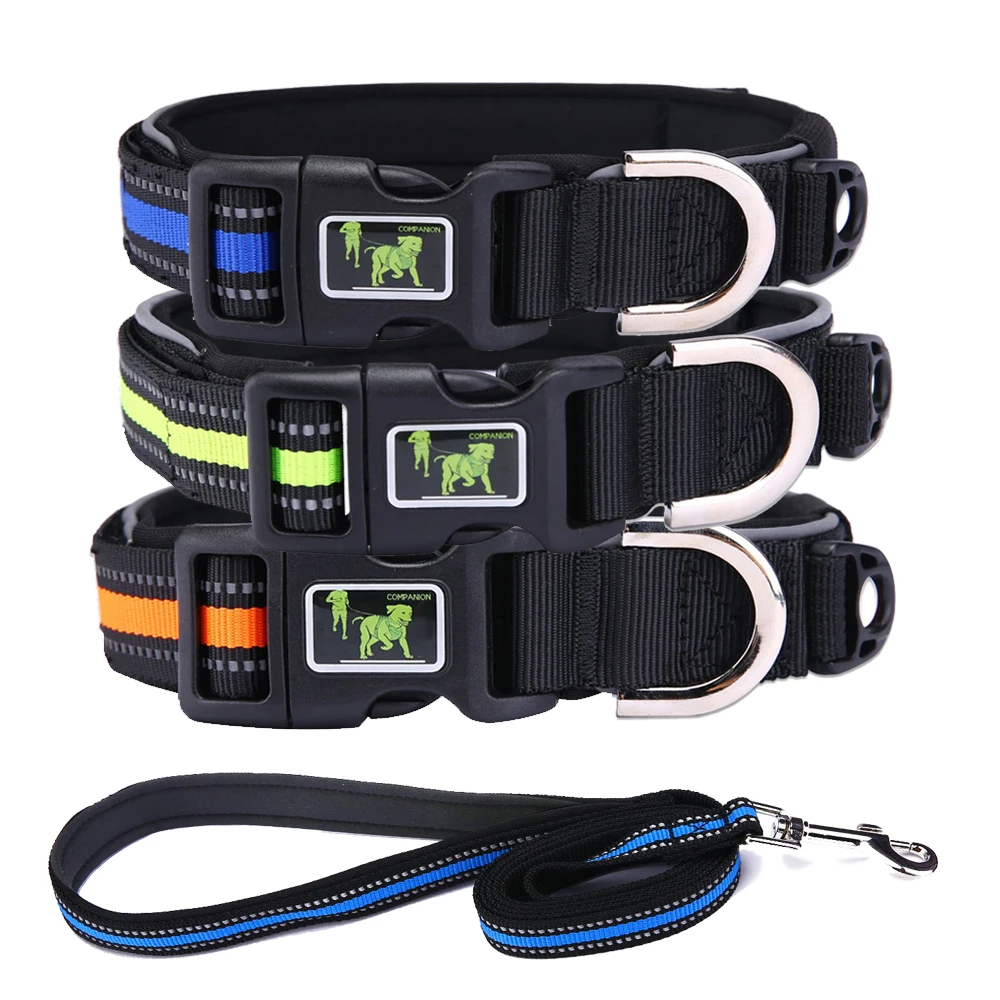 Nylon Collars Pet Products New Reflective Collars for Dogs Medium and