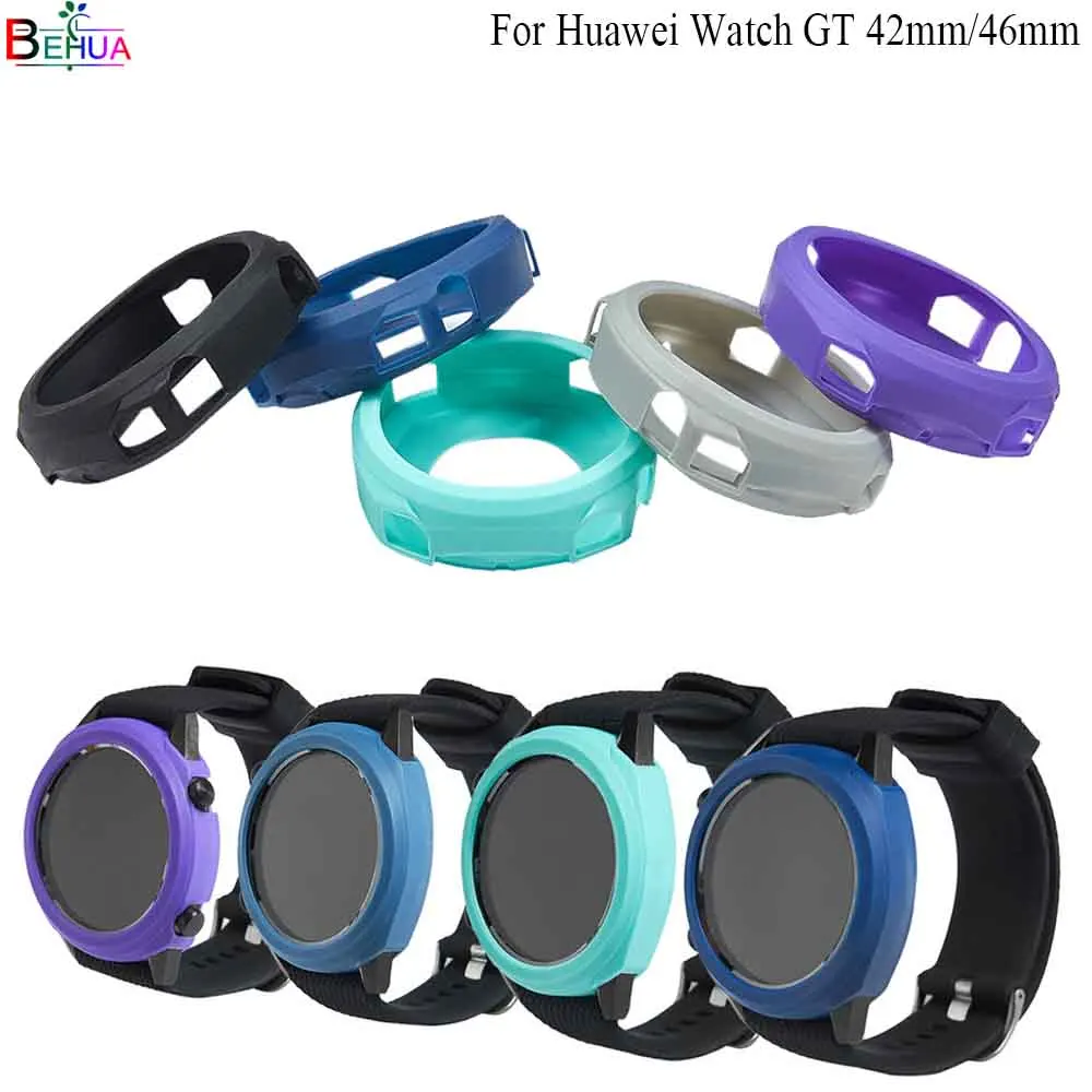 

Protective TPU Case Cover for Huawei Watch GT 46mm Smartwatch Sport Watch Case Slim Replacement Full Protector Shell frame