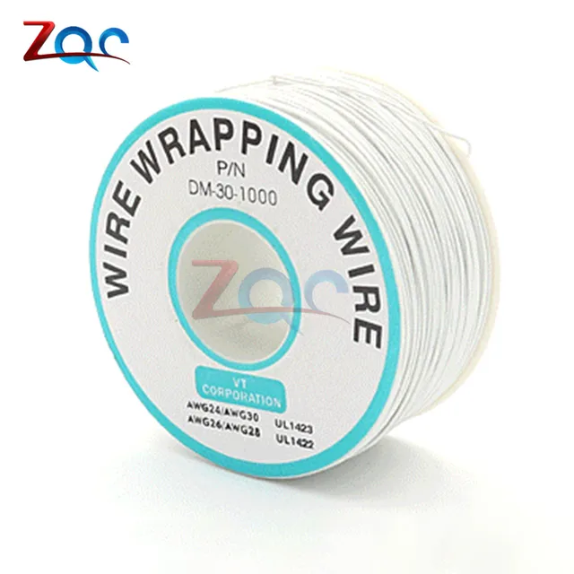P/N B-30-1000 250M 30AWG 8-Wire Colored Insulation Wire Wrapping Cable Wrap