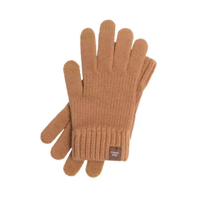 FO Three-finger Touch Screen Warm Velvet Gloves Smartphone Touch Screen Women Men Warm Mitts Golve Winte Gift Men Women