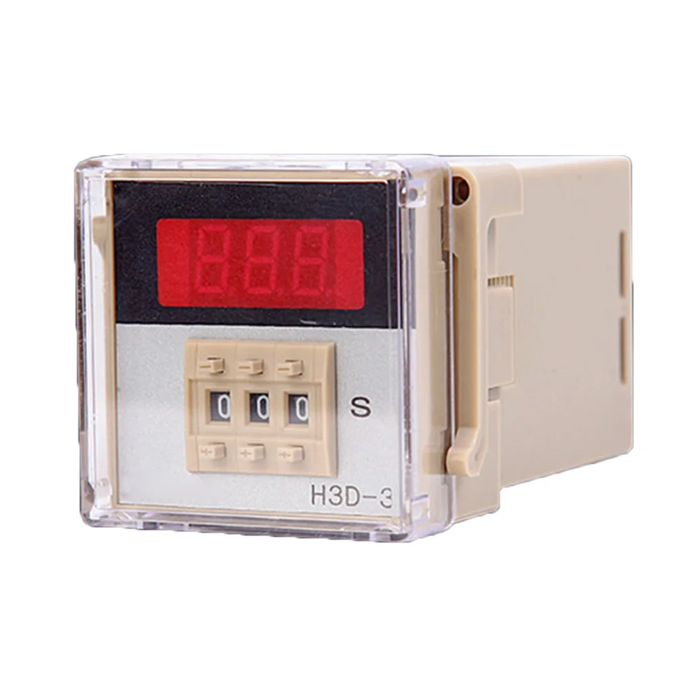Золотой Цифровой светодиодный таймер с таймером 220V 110V 24V DU55 - Цвет: Золотой