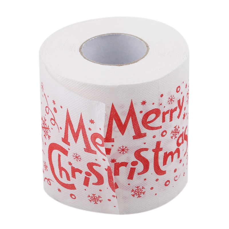 1 Roll Santa Claus Printed Merry Christmas Toilet Paper Tissue Table Room Decor Party Ornament DIY Craft | Красота и здоровье
