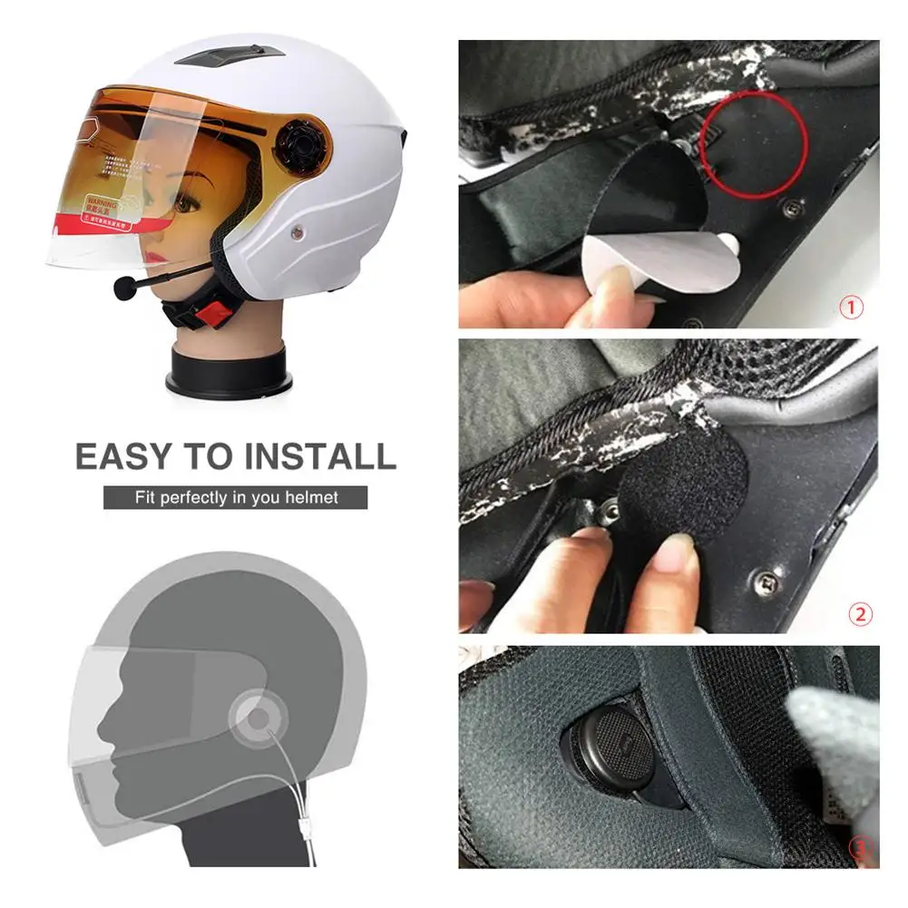 Interfono Moto L1M casco da Moto ultrasottile auricolare Bluetooth senza  fili altoparlante per casco auricolare con microfono in spugna|Helmet  Headsets| - AliExpress