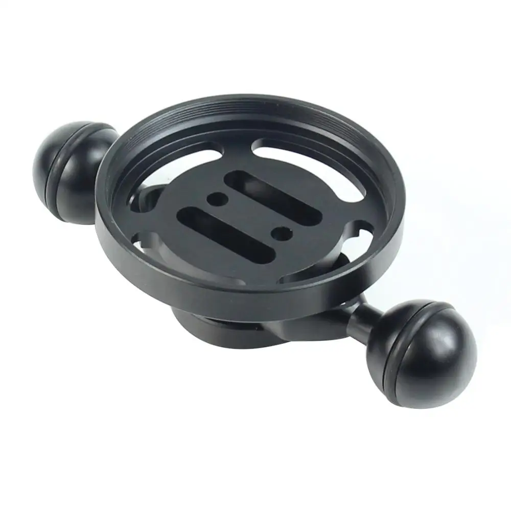 with 5inch arm black XT-XINTE 67 мм макрообъектив держатель Широкий формат объектива стенд с 5/7/9/11 дюймов Расширение для подводного погружения и дайвинга плавающая рукоятка - Цвет: with 5inch arm black