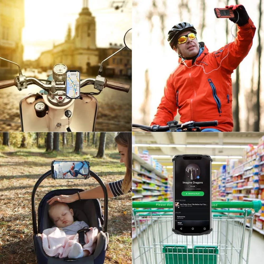 Motorcycle Phone Holder Bike Handlebar Stand Support Bracket (12)