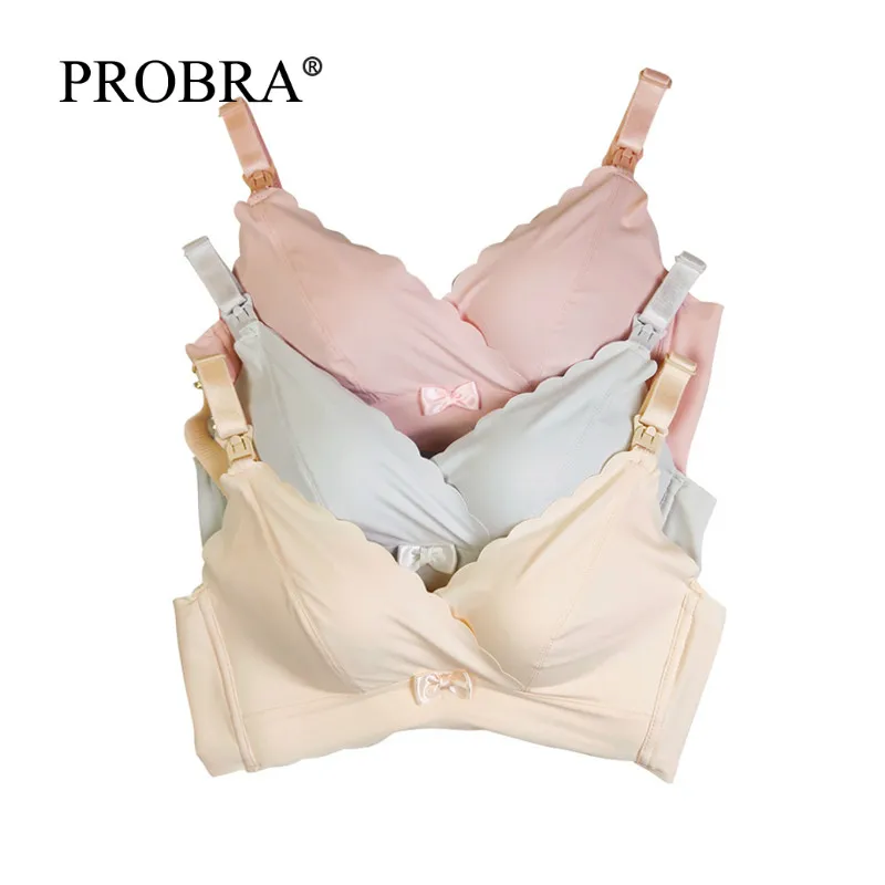 

Bow Decoration Maternity Feeding Nursing Bras - Pregnancy Cotton Underwear Clothes Breast One 5 Color Breastfeeding Bra for Tops
