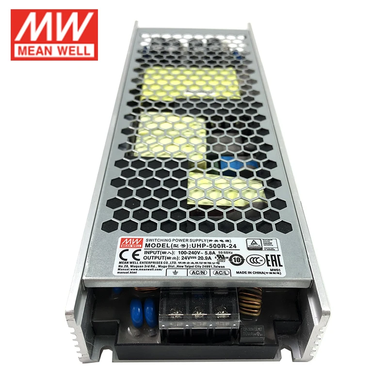 MEAN WELL UHP-500R-24 500W 20.9A 24V Switching Power Supply with Redundant function Meanwell PFC Transformer UHP-500R Series |