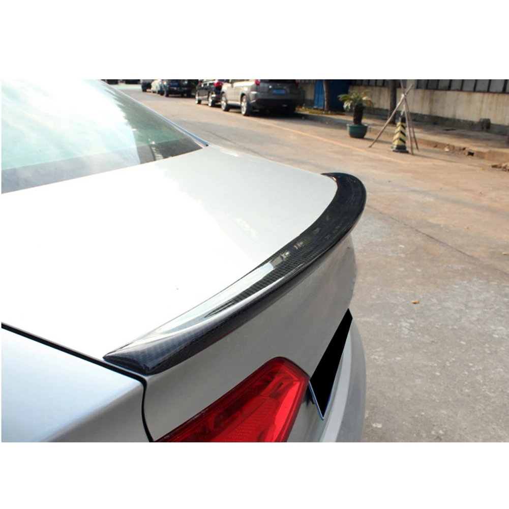 Для Audi A4 B8 2009 2010 2011 2012 углеродное волокно задний багажник спойлер загрузки губ S4 стиль