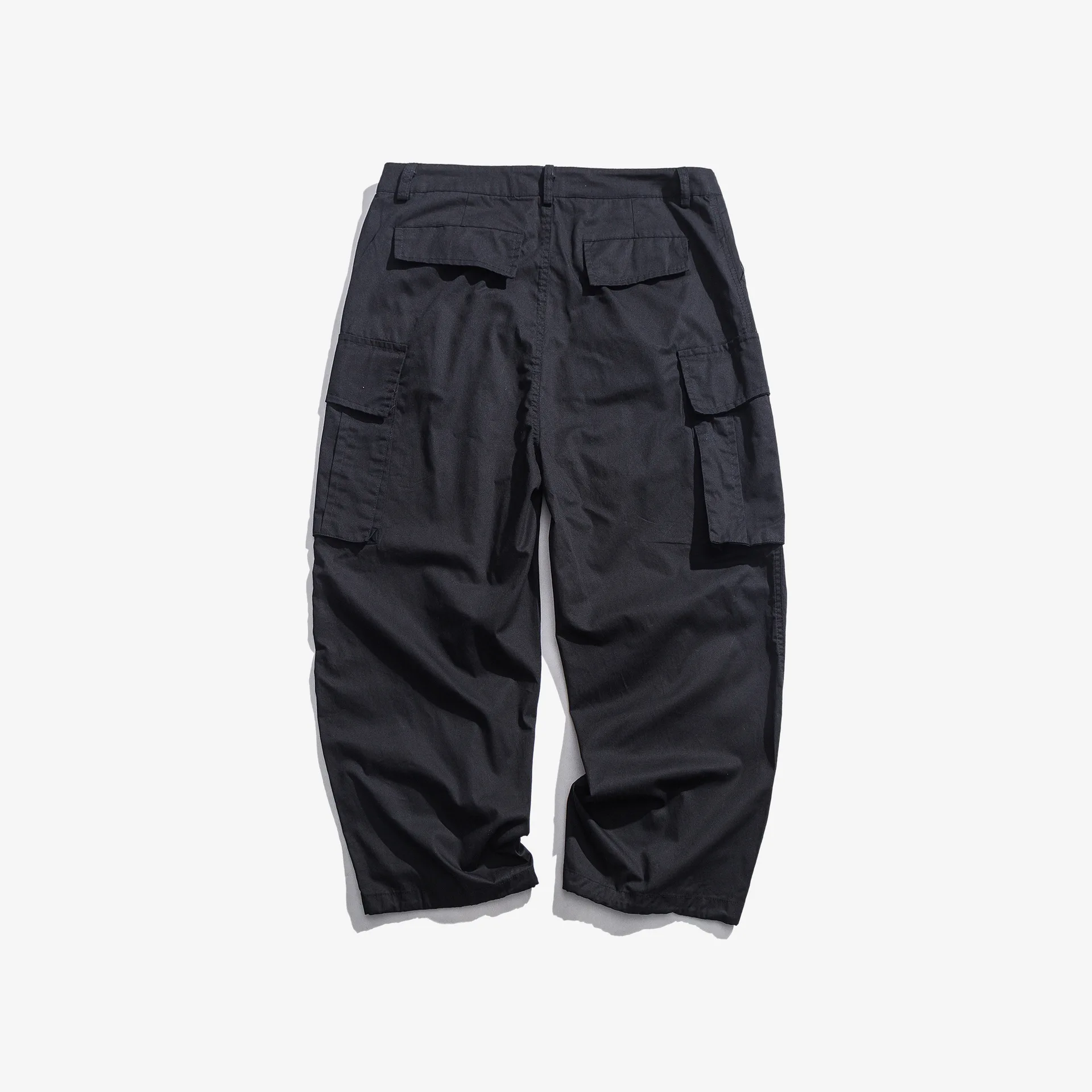 

City Where the Product 2019 Autumn New Style Large Wide-Leg Bib Overall Straight-Cut Multi-pockets MEN'S Casual Pants Men's Popu