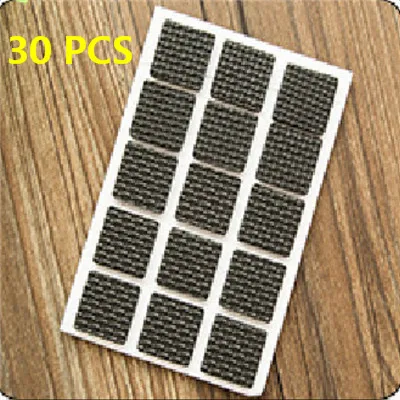 30Pcs Square 1 комплект Нескользящие резиновые ножки самоклеющиеся уплотненные противоскользящие защитные накладки мебель подушка на стул защитный рукав - Цвет: 30Pcs Square