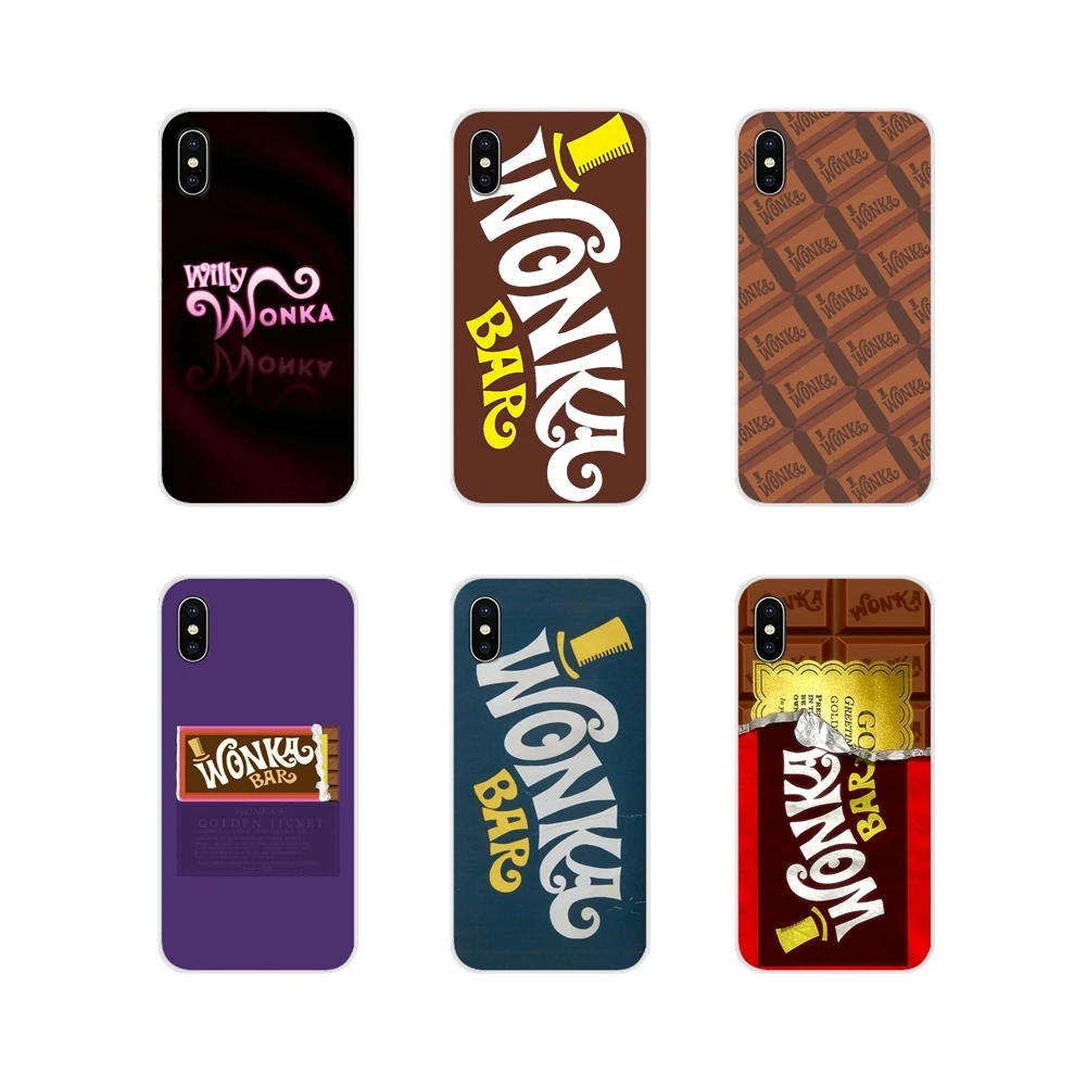 Прозрачные чехлы из ТПУ для Samsung Galaxy J1 J2 J3 J4 J5 J6 J7 J8 Plus 2018 Prime 2015 2016 2017 Willy Wonka Bar Chocolate |