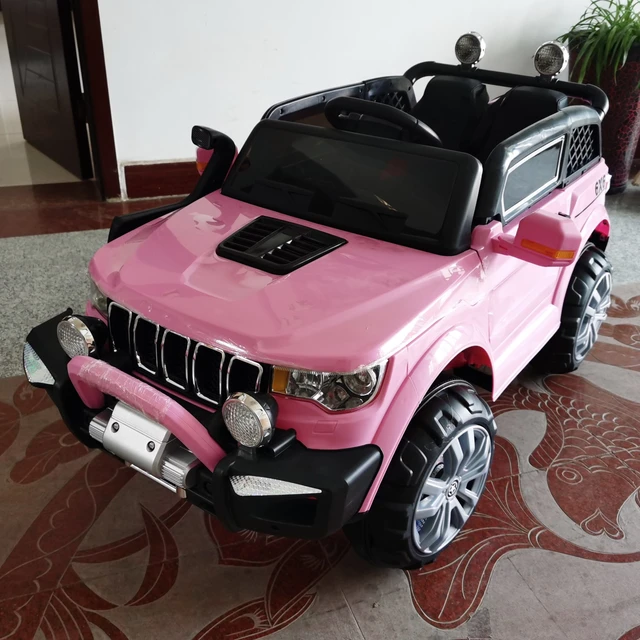 Coche eléctrico para niños, JEEP, 2 plazas, 4WD, 12V, con mando a