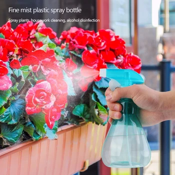 

2x Mist Spraying Bottles Empty Plastic Refillable Sprayer for Household Cleaning Gardening Watering