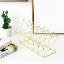 

Metal Bookshelf Bookends Book Support Stand Desk Organizer Storage Holder Shelf File Organizer Bookshelf Magazine Rack for Offic