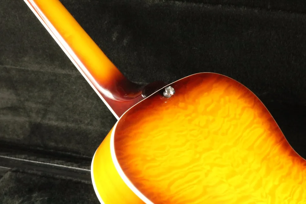 High Quality Dobro Electric Guitar 5A Quilted Maple Top&Back Ebony Fingborad Import Hardware