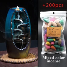 Достаточно запаса Бесплатный подарок 10 шт. конусов для благовоний обратная ароматическая горелка Керамическая ароматерапия печь запах ароматические благовония дорога