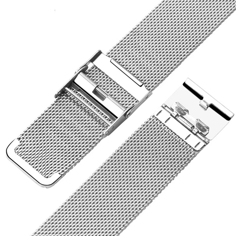 Ремешок для часов, Миланская петля, ремешок 23 мм 22 мм/20 мм/18 мм нержавеющая стальные «Умные» часы ремешок для Xiaomi Huami Amazfit Bip/Ftbit Versa/samsung Galaxy 42